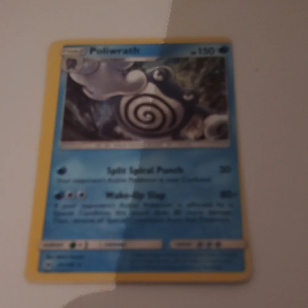 Poliwrath Card# 32/149 Reverse Halo Half Art Midori Haroda (Miscut) Shadowless - Picture 5 of 9